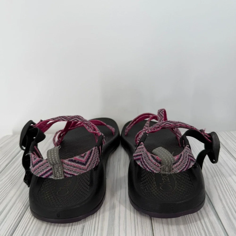 Chaco Z Cloud 2 Sport Sandals Pink Purple Double Strap Toe Loop Womens Size 9